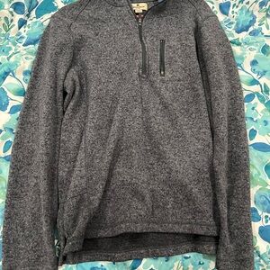 Woolrich Men's Charcoal Zip-Up Sweater